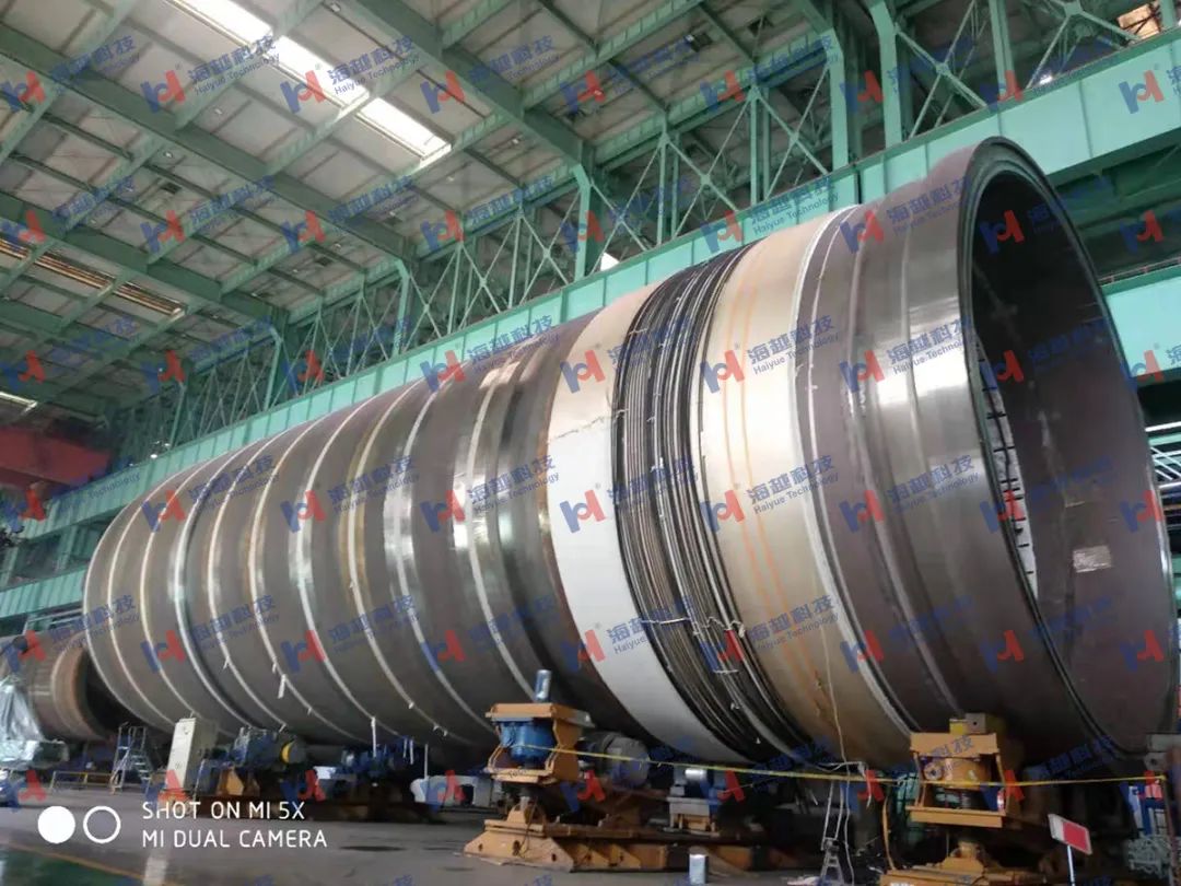 直徑8800mm，壁厚288mm，熱處理溫度620±20℃