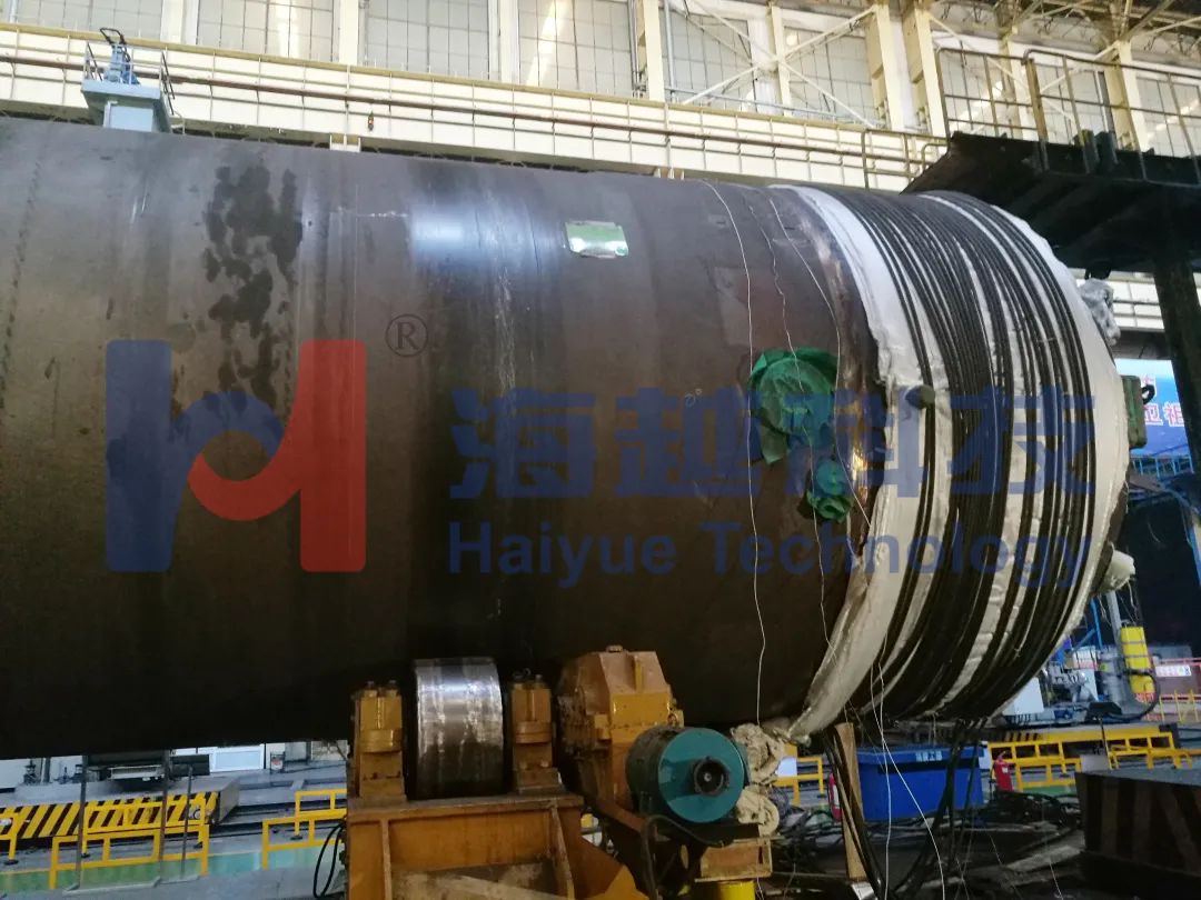 直徑3463mm，壁厚143.5mm，熱處理溫度595-620