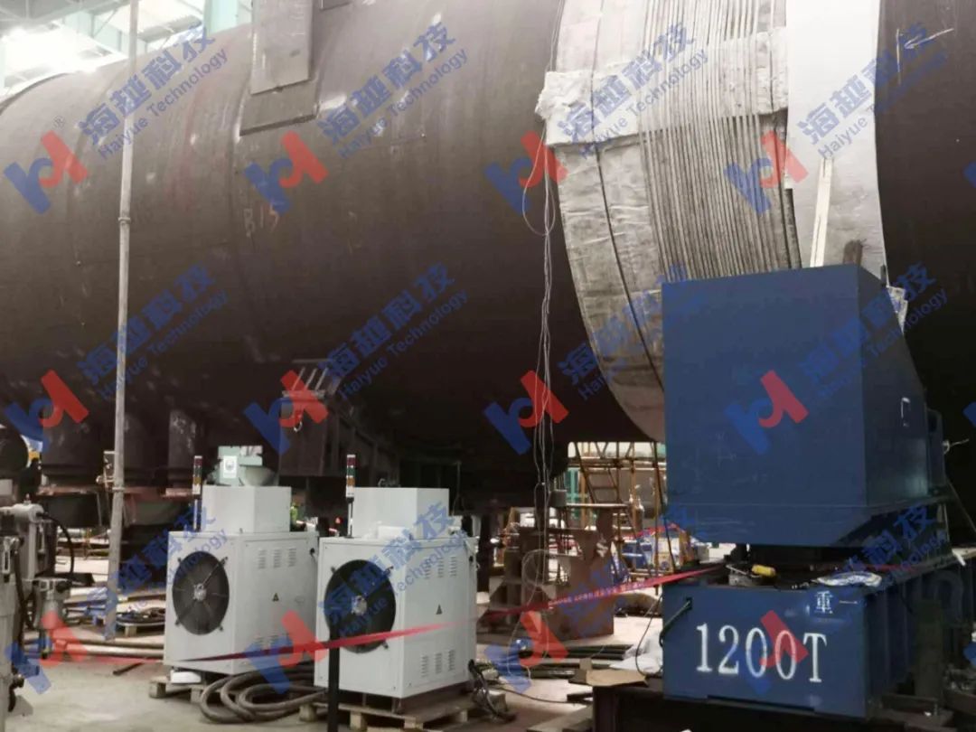 外徑5564mm，壁厚126+6（鈦復(fù)合板）mm，熱處理溫度560±10℃